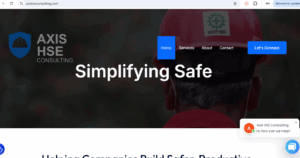 AxisHSE Consulting website view